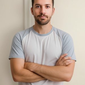 Camiseta Raglan Branco Manga Prata 100% Poliéster Sublimação