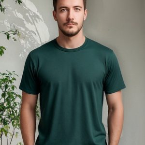 Camiseta Lisa Verde Musgo 100% Poliéster Sublimação